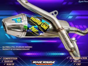 KNALPOT NORIFUMI ROCKET 4 NF KLX D TRACKER CRF WR 155 LEHER BENDING