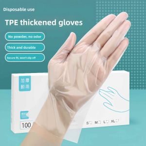 MENGMIAN | Food-Grade Disposable Gloves TPE Extraction Baking Kitchen Thick Durable PVC Protective Hand Film