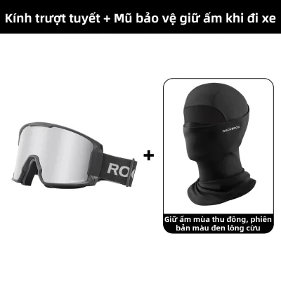 RockBros | Kính Mát Chống Mờ Hai Lớp Hình Cầu Lớn Cho Người Lớn Và Người Cận Thị