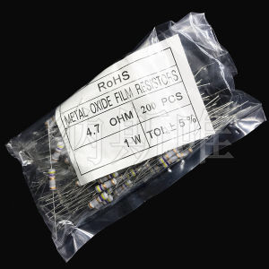 4.7R 1W Carbon Film Resistor 5% Precision 4.7 Ohm 4.7Ω Four Ring Color Ring Resistor Plug-In Passive Component Electronics Market