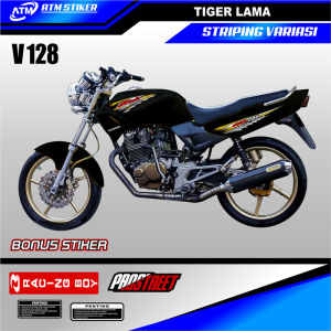 Stiker striping variasi honda tiger lama cbx 200 strada tahun 1993 - 2002