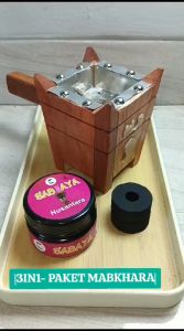 3in1 Promo Paket Mabkhara Kayu Buhur Nusantara Aroma Oud Gahru + Arang / Paket Ruangan Aromaterapi