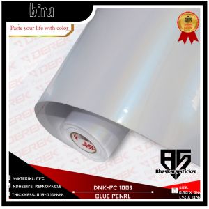 STIKER SKOTLET PUTIH LEMBAYUNG PREMIUM MERK DEREK / STICKER MOTOR PUTIH MUTIARA DEREK