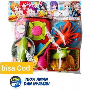 (COD) PROMO Mainan Anak Masak Masakan / Dapur Set / Cooking Set / Mainan Anak Perempuan / Mainan Anak Laki Laki Murah