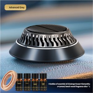 Solar Car Air Fresheners Auto Rotating Solar Aromatherapy Vehicle Decoration Car Fragrance Durable Car Interior Acesssories