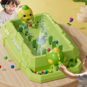 TEMI Two Person Dinosaur Pinball Game Machine Childrens Dinosaur Pinball Boy Puzzle Parent Child Battle Desktop Toy Christmas Gift