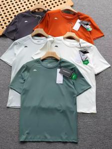 Leavo Johnson High-End Mens Sport Casual Fitness Simple Versatile Short Sleeve T-Shirt Breathable Loose Fit Youth Trend Summer