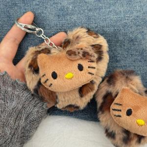 Takara Tomy | Cartoon Fashion Bag Retro Leopard Print Pendant Kawaii Anime Toy Keychain Bag Decoration Keychain Holiday Gift