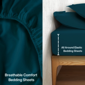 Dreamynight Solid Color 100% Cotton Fitted Set 800TC – Super Single (SSFT) / Queen (QFT) / King (KFT)