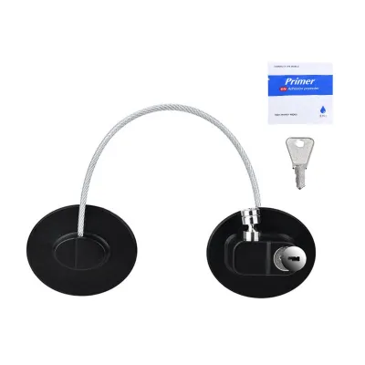 1 Pc Child Safety Lock Cabinet Fridge Door Lock Stainless Steel Cable Protection Kids Baby Home Window Lock Strong Fix