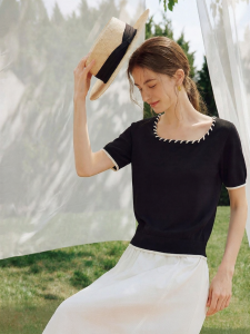 INMAN | Round Neck Thin Summer Womens Knitwear