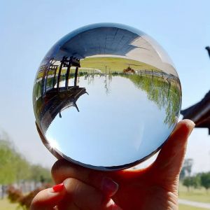100mm Transparent Glass Crystal Ball Photography Prop Smooth Feng Shui Sphere Home Decor Tabletop Ornament