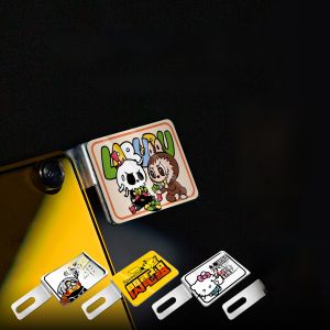 Honda NS150LA Motorcycle Rear License Plate Frame Sub-plate Personalized Warning Decorative Modification Accessories Stainless Steel