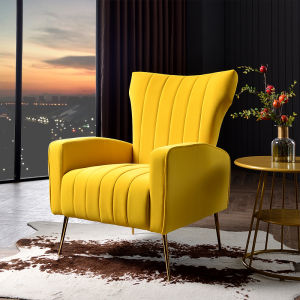 American Light Luxury Tiger Chair Minimalist Modern Casual Scandinavian Living Room Bedroom Small Apartment Fabric Sofa Complete