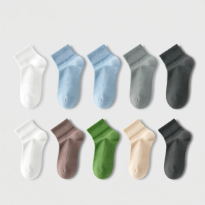 Secret World | Men Summer Thin Cool Sensation Breathable Antibacterial Moisture-wicking Anti-odor Medium Calf Socks