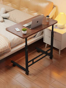 Adjustable Height Computer Desk Bedside Table Student Study Desk Home Use Book Desk Bedroom Modern Simple Style Mobile Desk