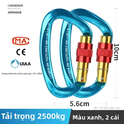 Xinda | Móc Khóa Chữ D Hợp Kim Nhôm Chịu Tải Cao Dùng Cho Leo Núi