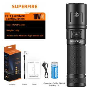 SUPERFIRE | Ultra Bright Rechargeable Flashlight