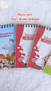 Notes Spesial Hari Kemerdekaan Indonesia 17 Agustus Notes Agustusan Catatan Independence Day Souvenir Merdeka Merah Putih