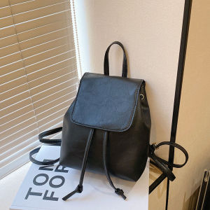 British American Retro Buckle Large Capacity Double Shoulder Bag for Students Commuting Fashionable College Crossbody Bag