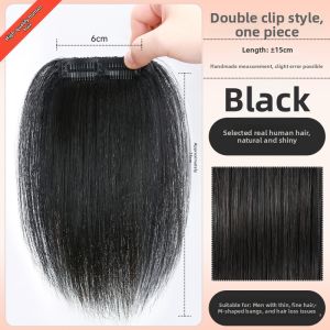 JIANGFASHIJIA | Hairline Filler Mens Hairpiece Daily Use Black Straight