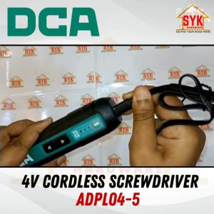 SYK DCA ADPL04-5 4V 2.0Ah 3 Gear Cordless Screwdriver Li-ion Battery Screw Drilling Machine Mesin Gerudi Bateri
