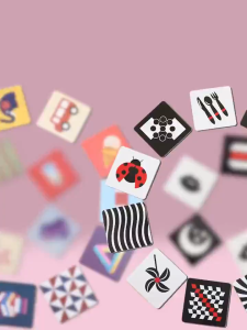 Black White Color Cards Preschool Early Educational Baby Visual Training Cardboard Flashcards