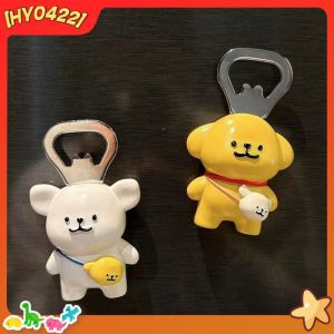 Hot Toys | Cartoon Maltese Bottle Opener Magnetic Fridge Magnet Creative Cute Puppy Shaped Beer Opener Home Kitchen Decoration Figurine