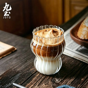 JOTO | Heat Resistant Japanese Striped Glass Cup