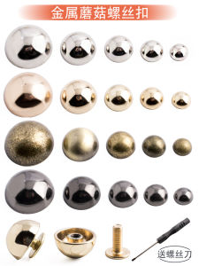 Metal Screw Mushroom Buckle & Round Button Belt Bag: A Versatile Fashion Accessory