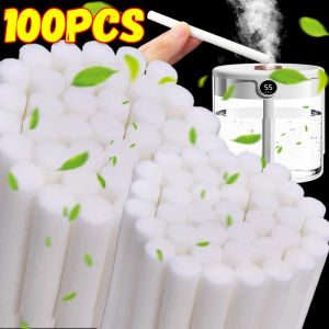 Dizoey 100/10Pcs Mist Maker Cotton Sponge Stick Humidifier Filter Replacement Cotton Sponge Stick Evenly Fogging Out Aroma Diffuser Cotton Swabs