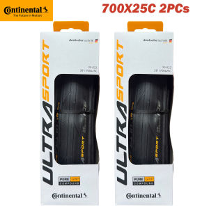 Continental | 2PCS Continental Ultra Sport III 700x23/25/28c Black Folding PureGrip 3 Road Bike Tire Folding Tyre