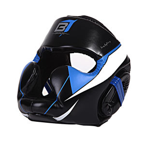 Headgear Boxing for Adult Kids High Quality PU Leather Sports Sanda Muay Thai Training Boxing Head Guard Helmet