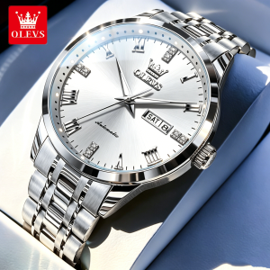 OLEVS | Automatic Men Steel Band Wristwatch