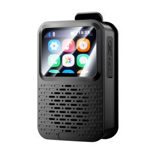 Loa Bluetooth Không Dây Di Động Mini BT V5.4 Với Âm Trầm Mạnh Mẽ Màn Hình Cảm Ứng Thông Minh Kẹp Từ Tính Đeo Được Thích Hợp Cho Ngoài Trời Và Công Trường.