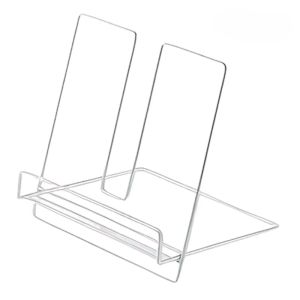 Creative Foldable Iron Desktop Shelf for Magazines Recipe Books Home Office Storage Solution