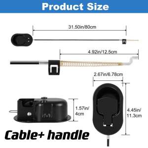 Universal Recliner Handle With Cable Replacement Parts For Sofa Chair Couch Release Lever PullHandle