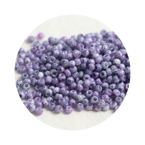 130 pieces of 4mm vintage Picasso glass rice beads handmade DIY bead bracelets necklaces rings accessory materials