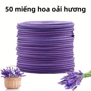50 Gói Nến Thơm Oải Hương Dạng Xoắn Hương Thơm Tự Nhiên Thời Gian Cháy 3-4 Giờ Mỗi Cây Dùng Cho Thiền Yoga Nhà Ở Văn Phòng Ngoài Trời