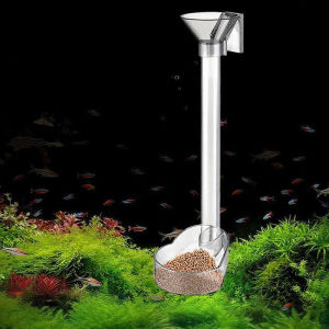 Acrylic Aquarium Fish Feeder Transparent Tube Multifunctional Large Capacity Fish Tank Food Dispenser For Aquarium Tank Shrimp