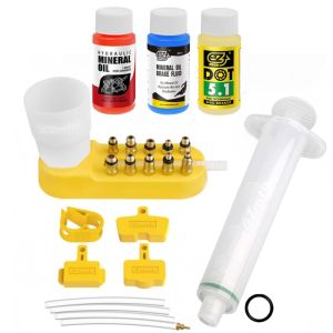 Bike Hydraulic Brake Bleed Kit For Shimano & SRAM & Mugura Brake Bleeding Tool Syringes & Adapters For Mineral Oil & DOT Fluid