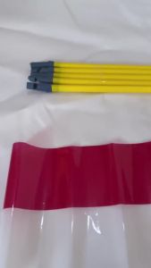 isi 10 BENDERA MERAH PUTIH PLASTIK GAGANG PELUIT BENDERA 17 AGUSTUS BENDERA MERAH PUTIH STIK PELUIT