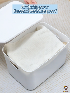 DOCOXO มีฝาปิดใส มินิมอลระเบียบตู้จัดโต๊ะ