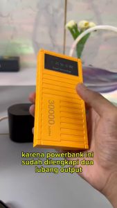 4x Super Faster Charging Star 100pf PowerBank 22w 30000mAh Tipe-C Mikro USB LED Display For Power Wattage/Power Bank 30000 mAh mini original Dual Output Dual Input Tipe C & Micro