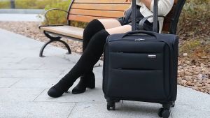 Business Trolley Case Oxford Cloth Boarding Bag Mens 18-Inch Luggage Lightweight Suitcase Womens 16-Inch Mini Suitcase 20