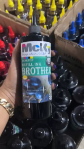 หมึกเติม / หมึกเติมแท็งค์ (Mcky)  Brother 500 ml Bk C M Y หมึกเกรดเอ คุณภาพดี