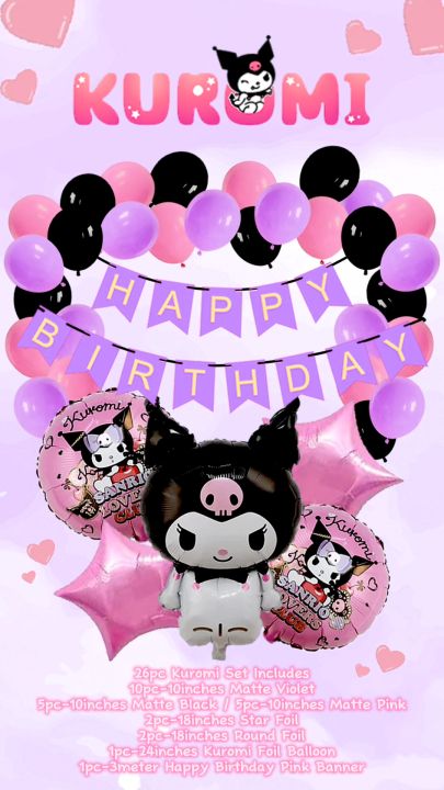 Kuromi Partyneeds sold by Partybuddyph | Lazada PH