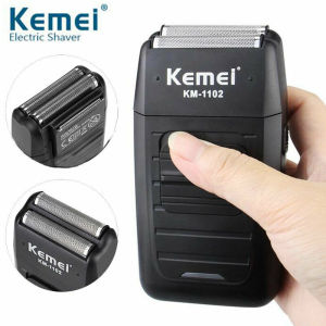 Shaver Kemei KM 1102: Alat Cukur Rambut Kumis & Jenggot Rechargeable