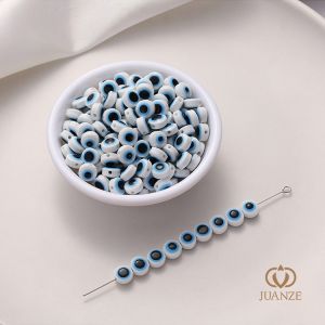 ลูกปัดตาสัตว์จำลองเรซิน DIY ทำมือ ลูกปัดรูแบนกลม เครื่องประดับแฟชั่นใหม่ อุปกรณ์งานฝีมือ เครื่องประดับอื่นๆ