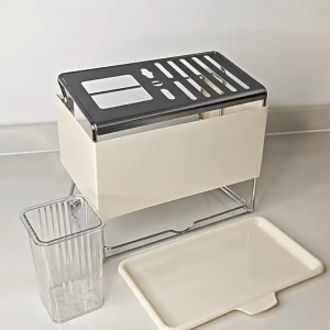 Easyhome.sg Kitchen Knife Holder Rack Multi-Functional Cutlery Utensil Organizer Knife Storage Stand